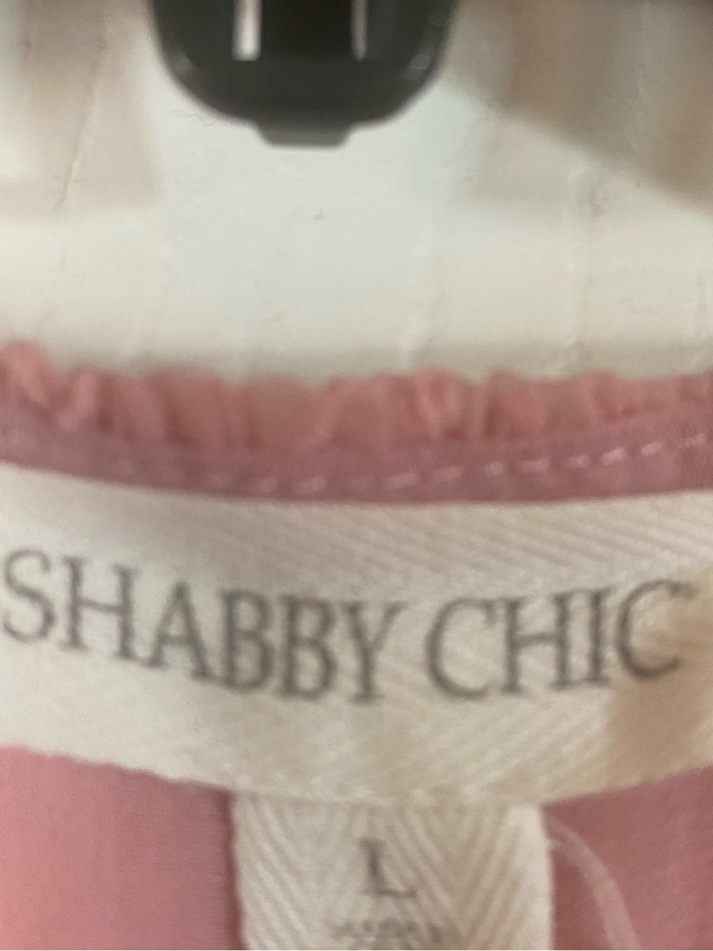 Shabby Chic Dusty Pink Ruffled Neckline Top